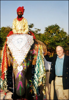 Rudy and the elephant...